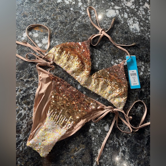 NWT beach bunny bikini Ariel extremely rare XL set - Picture 5 of 16